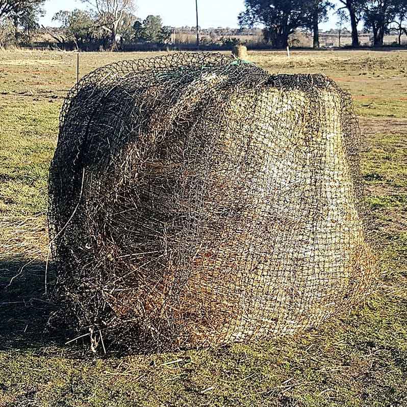 Round Bale Slow Feed Hay Nets Aussie Grazers