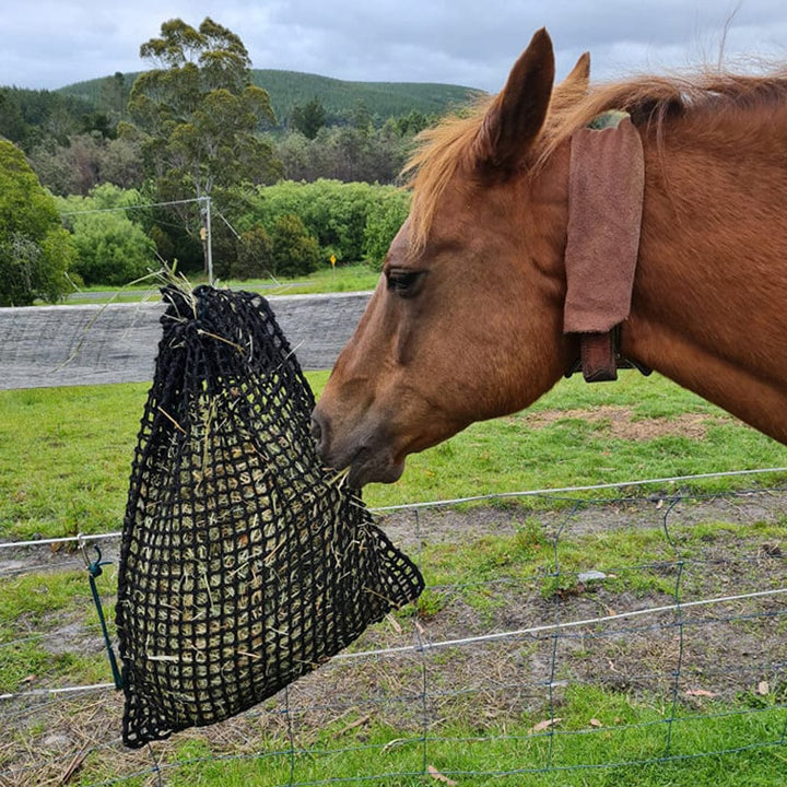 Aussie Grazers Knotless Hay Nets 2cm / No Clip Deluxe Knotless Extra Small Horse Slow Feed Hay Net