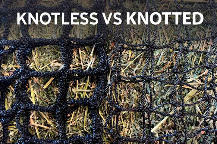 Aussie Grazers Knotless Hay Nets Deluxe Knotless Extra Large Horse Slow Feed Hay Net