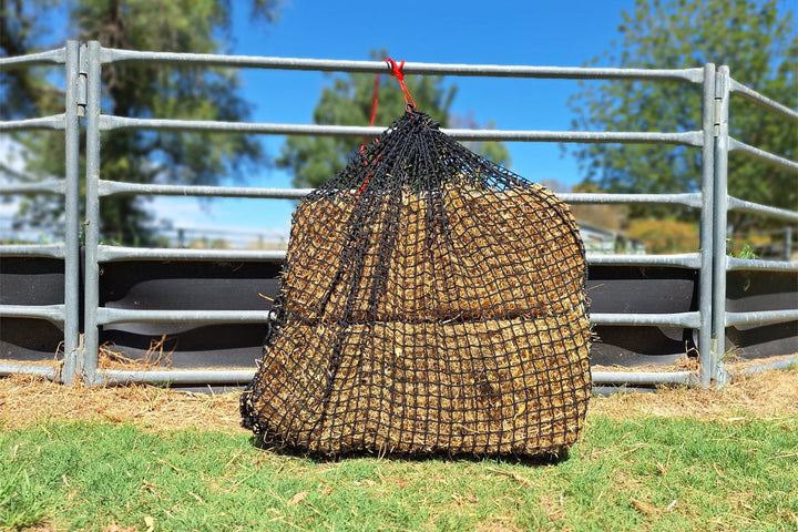 Aussie Grazers Knotless Hay Nets Deluxe Knotless Extra Large Horse Slow Feed Hay Net