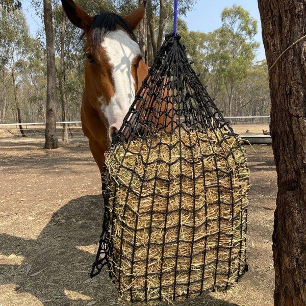 Deluxe Knotless Medium Slow Feed Hay Net - Aussie Grazers